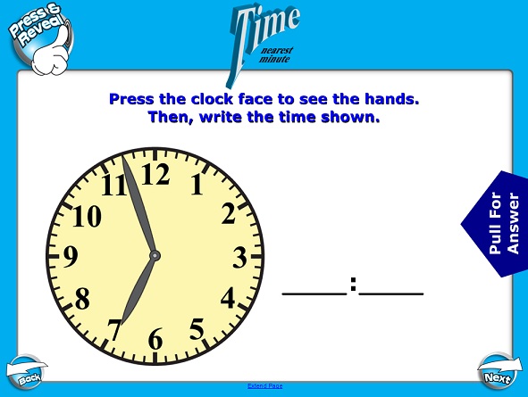 SMART Board Notebook Lesson - Telling Time
