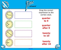 SMART Board Clock Lesson